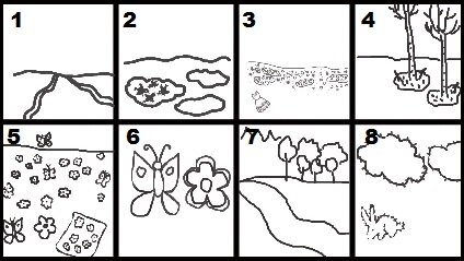 Рисунки выполняем в виде набросков, схематично