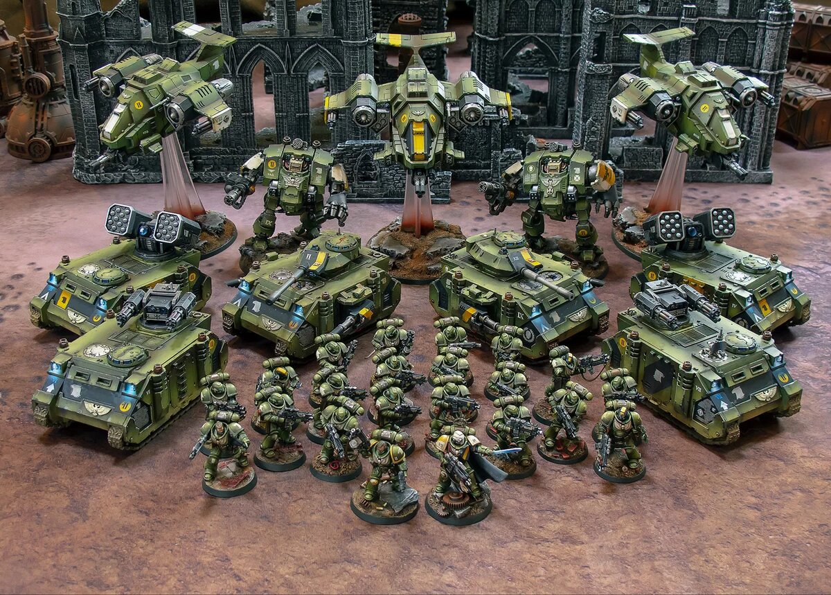 Вселенная Вархаммера - это просто кладезь для моделистов любых масштабов. 