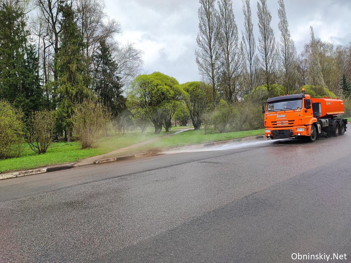 Уборка улиц в Обнинске
