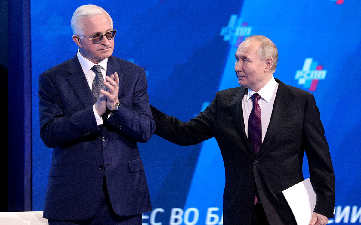 президент РСПП Александр Шохин и Путин