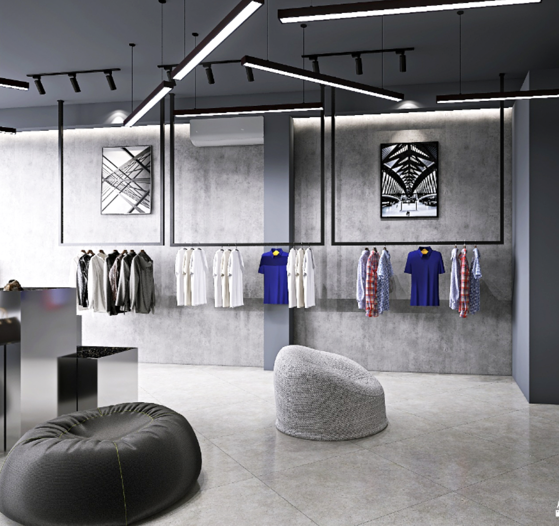 Визуализация проекта магазина одежды (автор Ева Платонова)