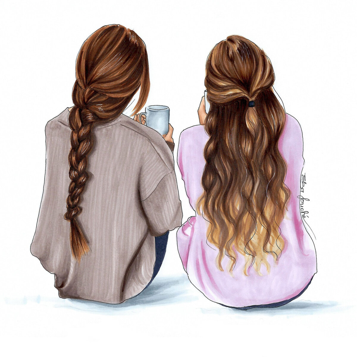 Две девочки беседуют стихами в сети, а кажется, они живут дом к дому... Изображение из сети