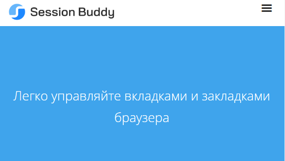 Скрин с переведенной версии сайта https://sessionbuddy.com/