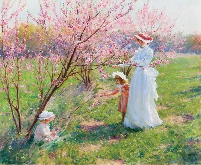 «Цветение персика», Charles Courtney Curran