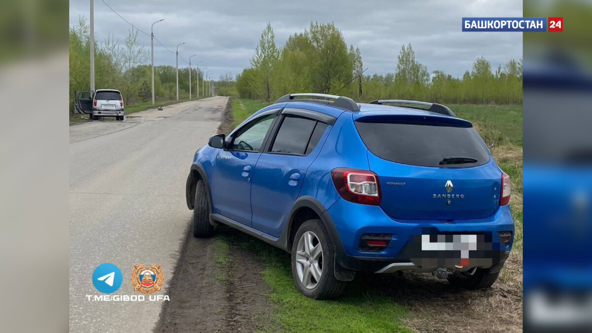    В Уфе в опрокинувшейся в кювет иномарке травмировалась 13-летняя девочка