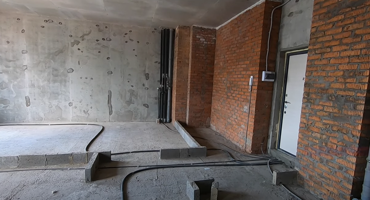 Черновая отделка в квартире в новостройке