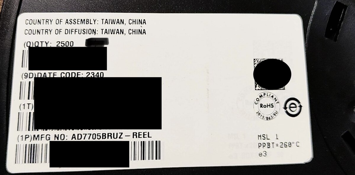 ANALOG DEVICES (ADI) Series AD7705BRUZ-REEL