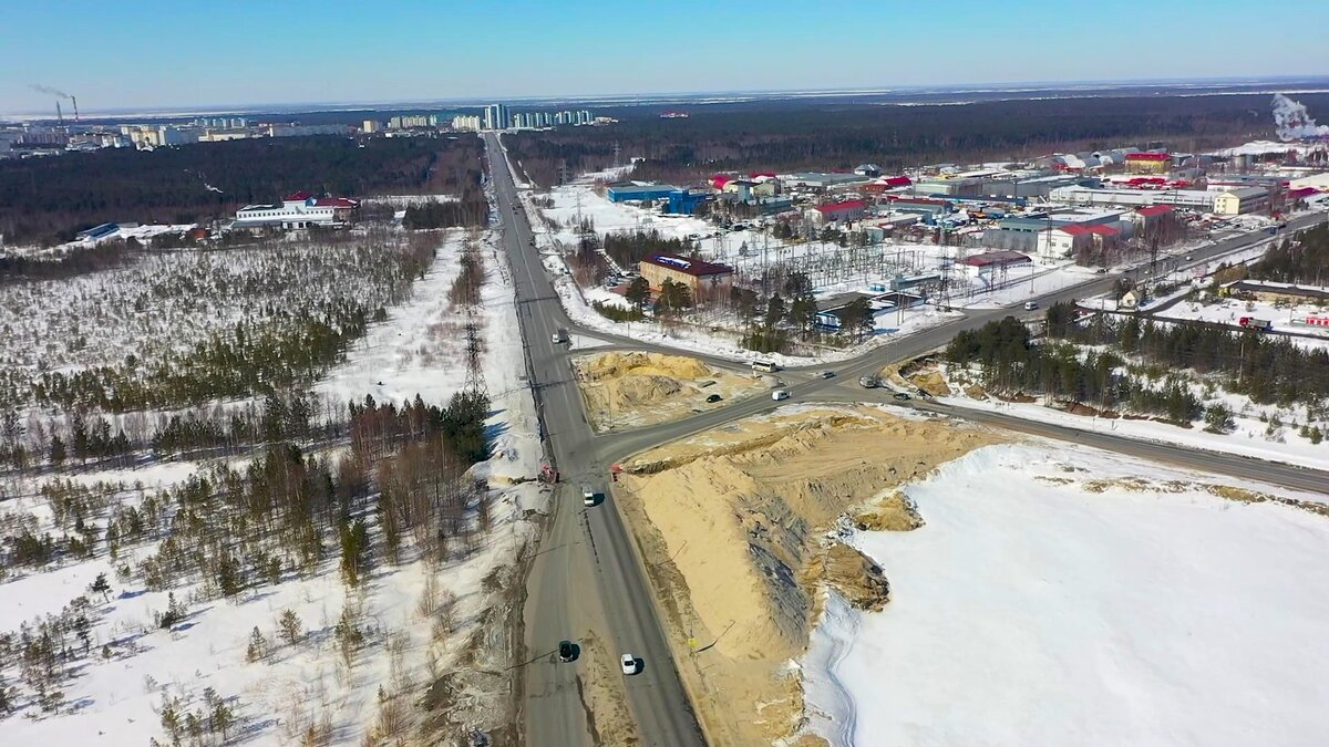    В Когалыме продолжается строительство кольцевой развязки