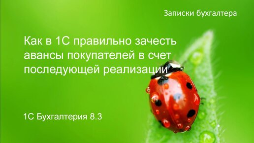 Как в 1С правильно зачесть авансы покупателей в счет последующей реализации.