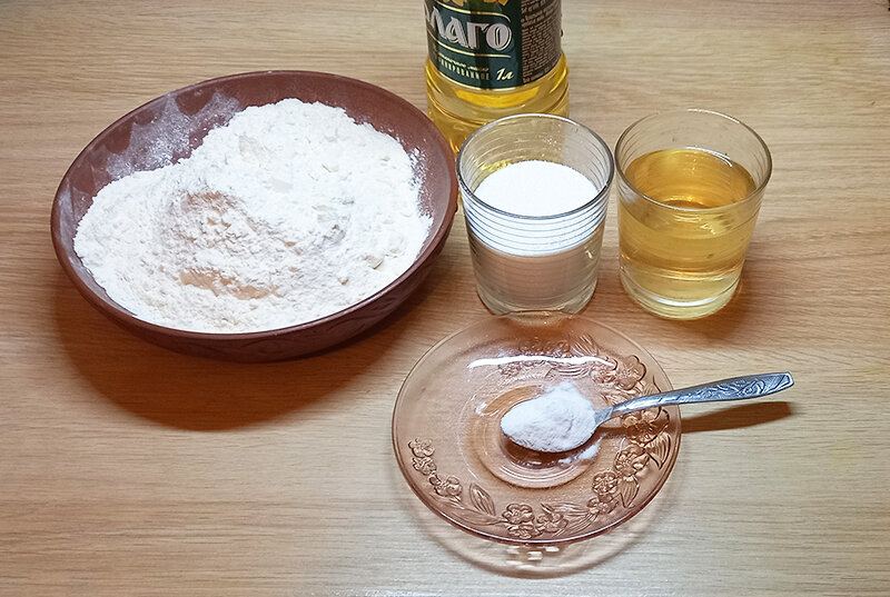 Необходимые продукты для приготовления печенья