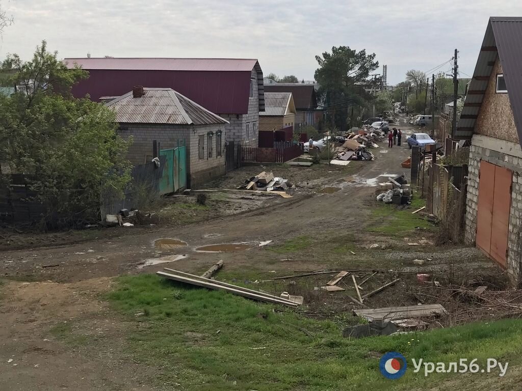 Южный поселок оренбург затопило