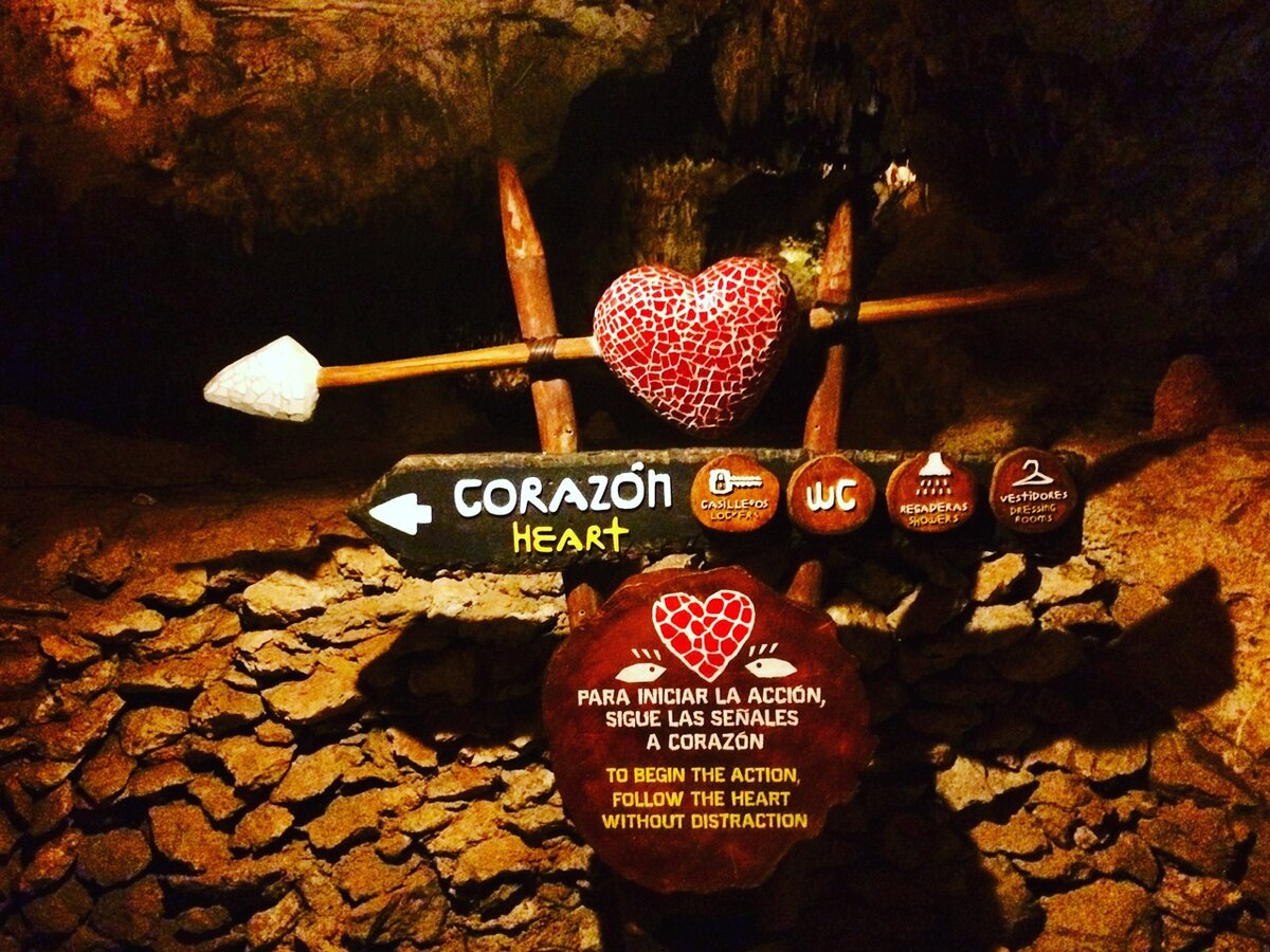 Указатели в парке весьма оригинально оформлены.