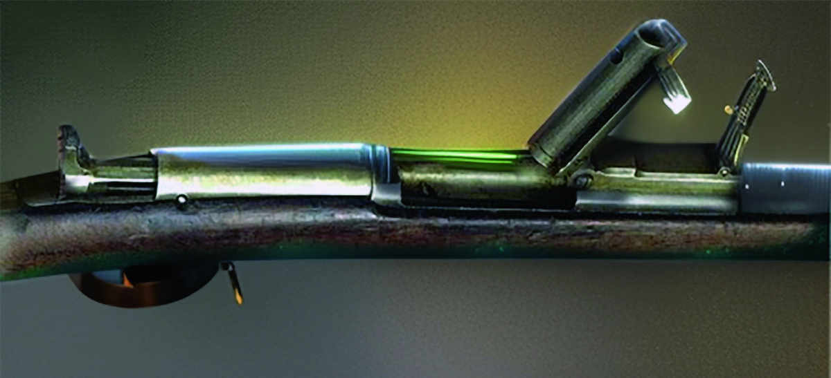 Винтовка Бердана № 1 с откидывающимся вверх затвором образца 1868 года 