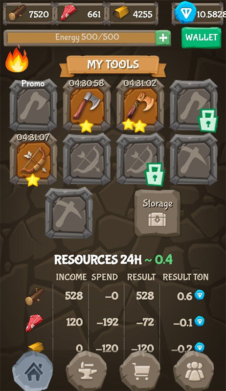 Так выглядит экран игры