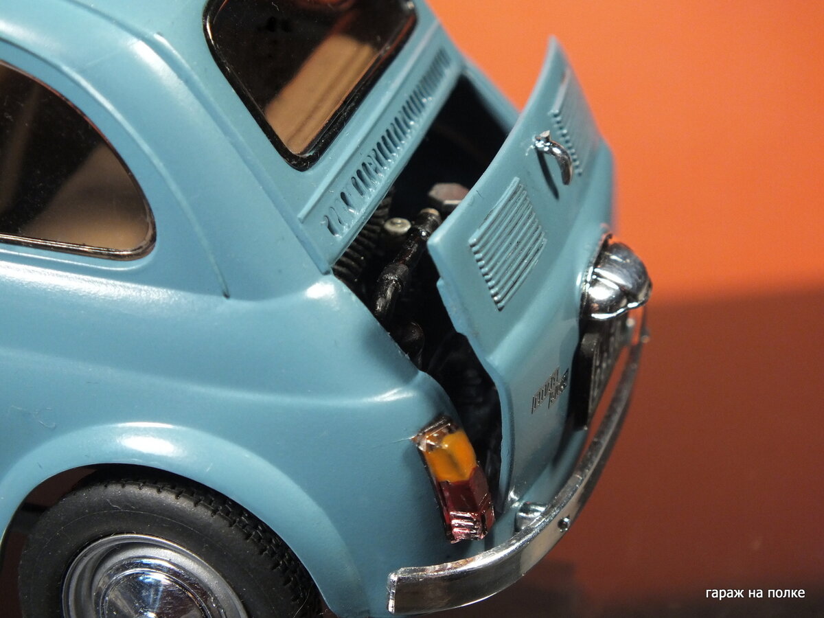 FIAT 500F маленький символ Италии в масштабе 1:24. | Гараж на полке. | Дзен