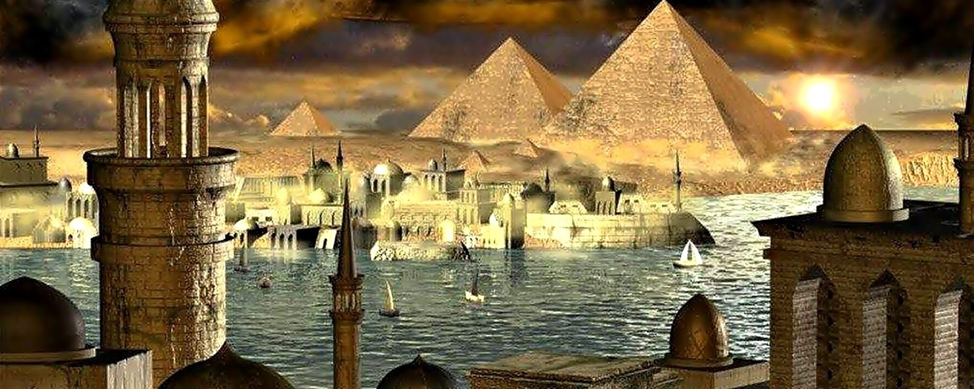 Древняя Атлантида, рисунок