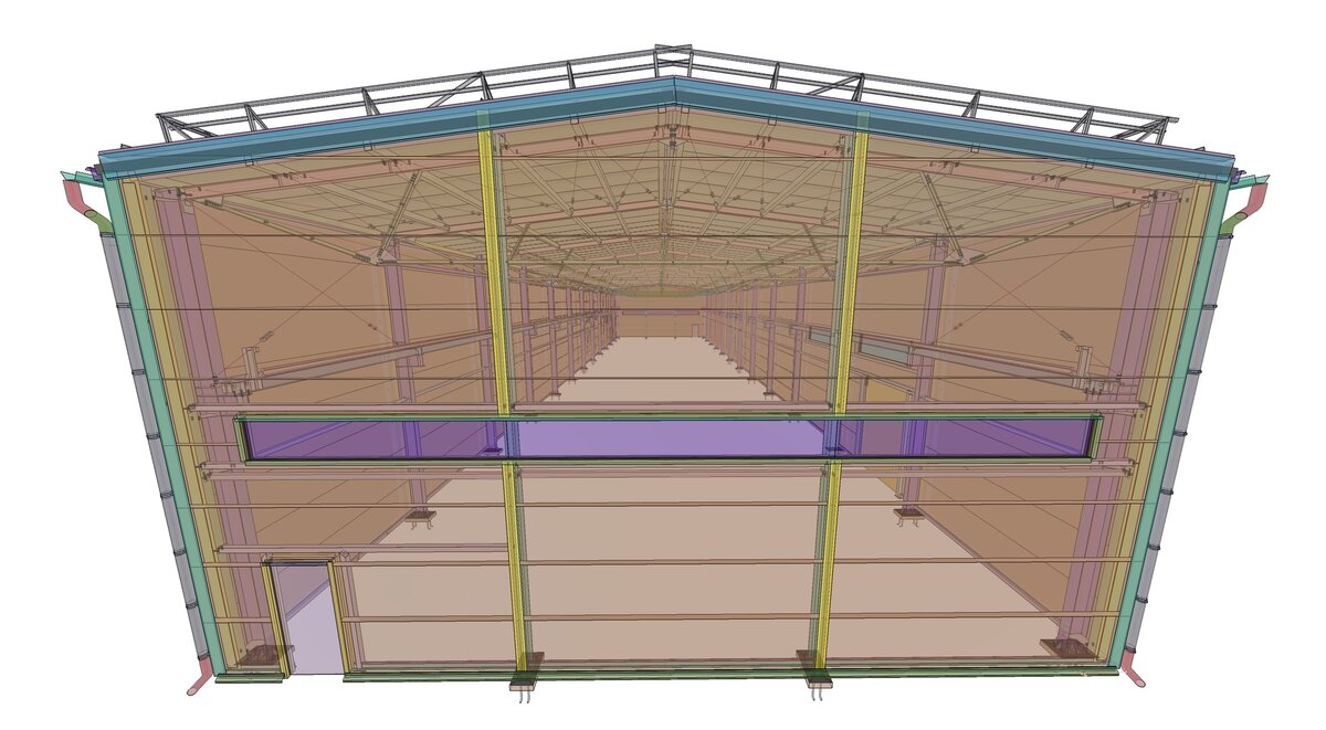 BIM-модель на скриншоте выполнена с помощью технологии BOX EXPRESS.
