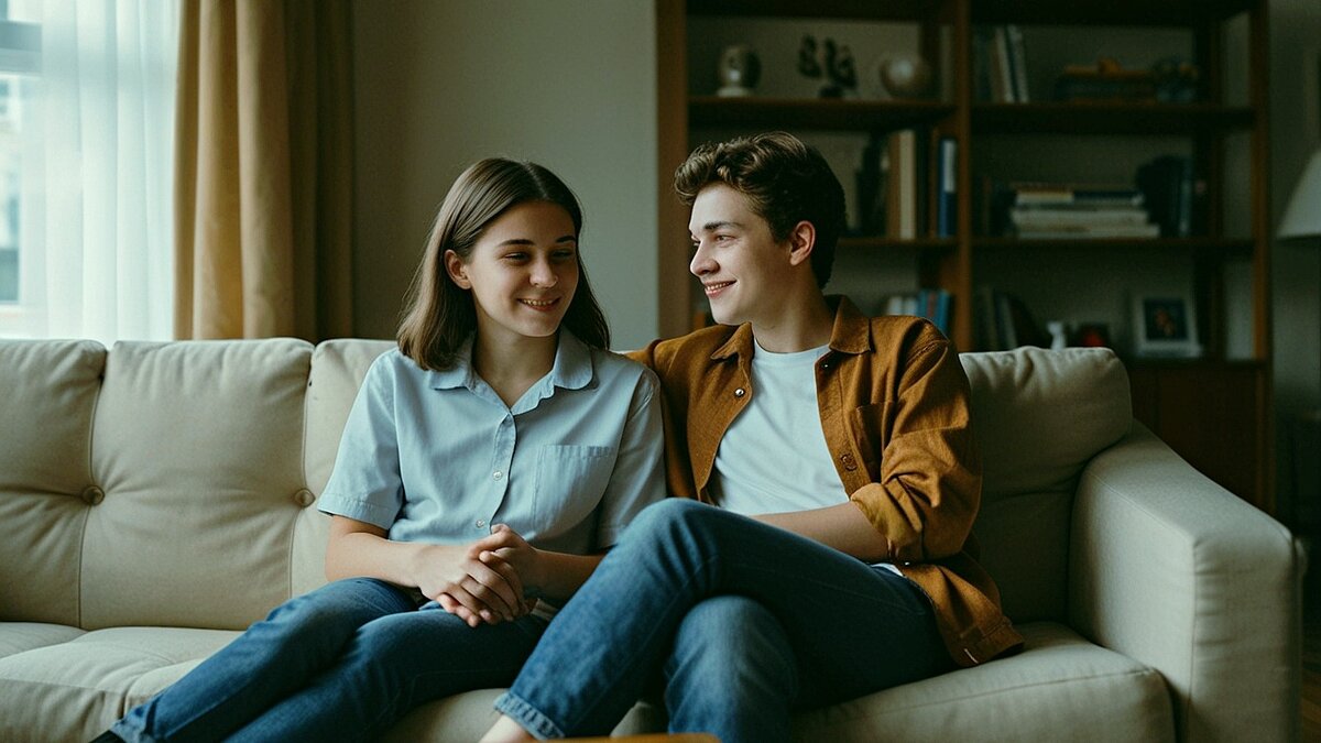 Вот так и мы с сыном сидим вместе