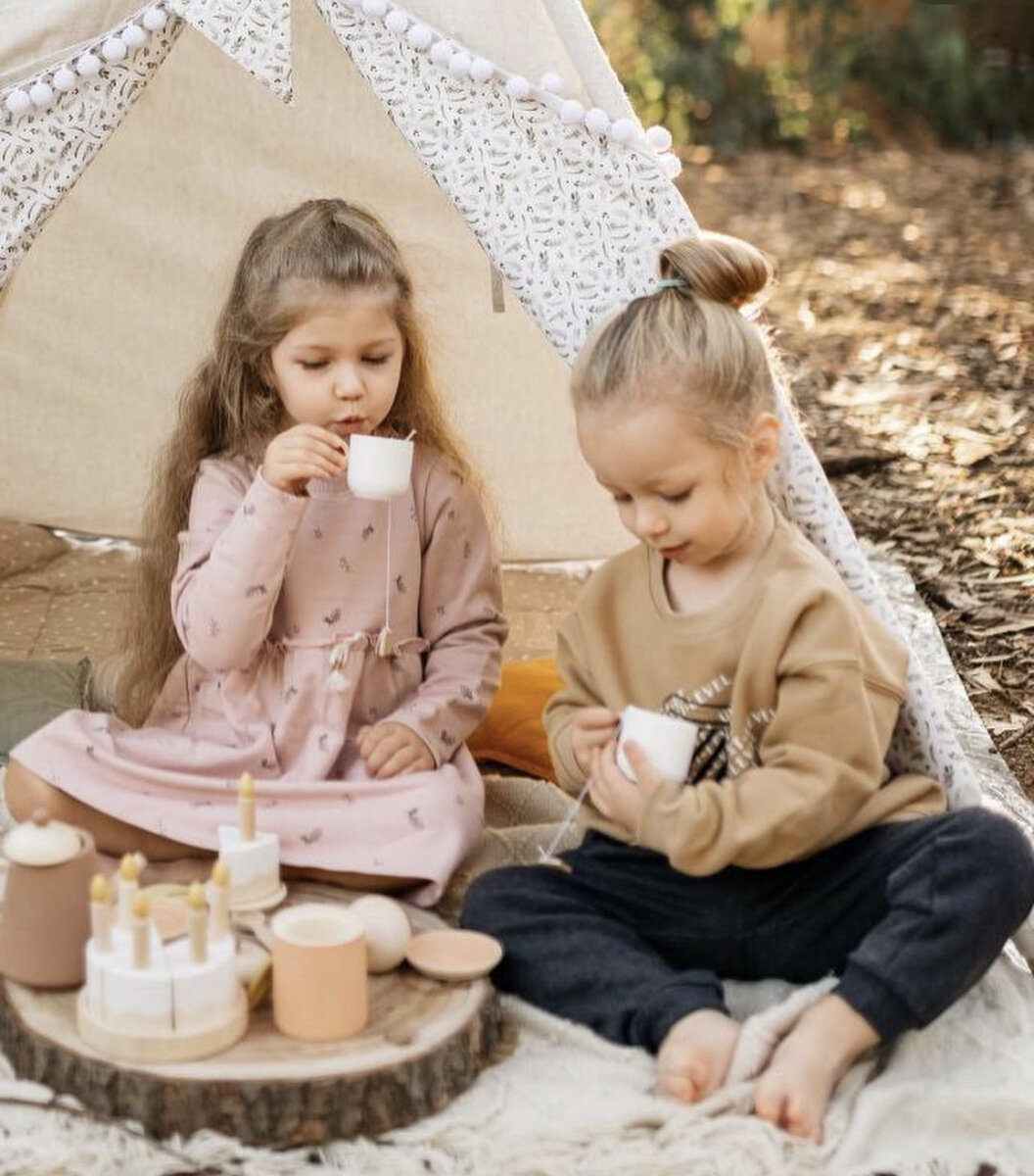 Игрушечная деревянная посудка kookoonek