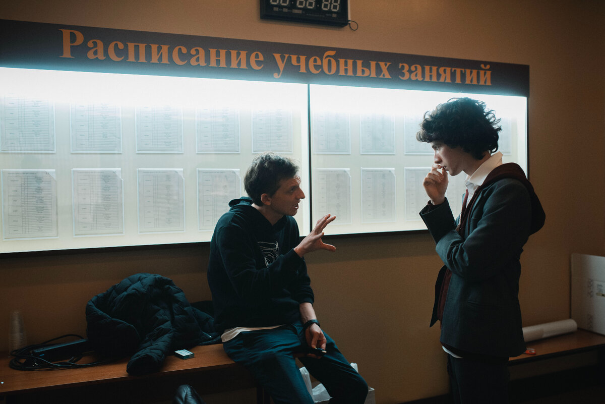 Александр Андрющенко с актером Марком Эдельштейном (Коля Герасимов)