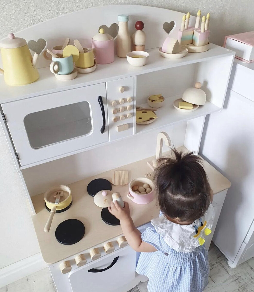 Игрушечная посуда деревянная от kookoonek 