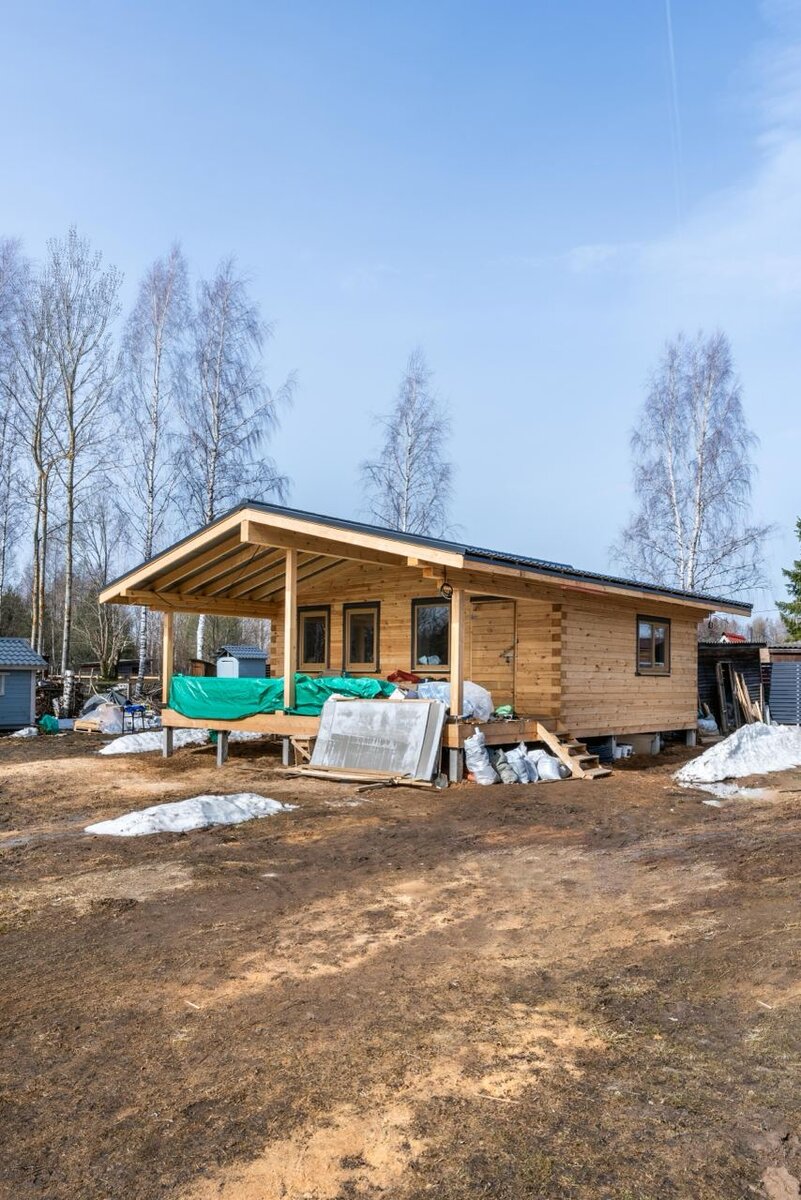 А на фотографиях к этой статье покажу вам дом по проекту «Нина». Сруб собирали Андрей Кругликов и Александр Смирнов.