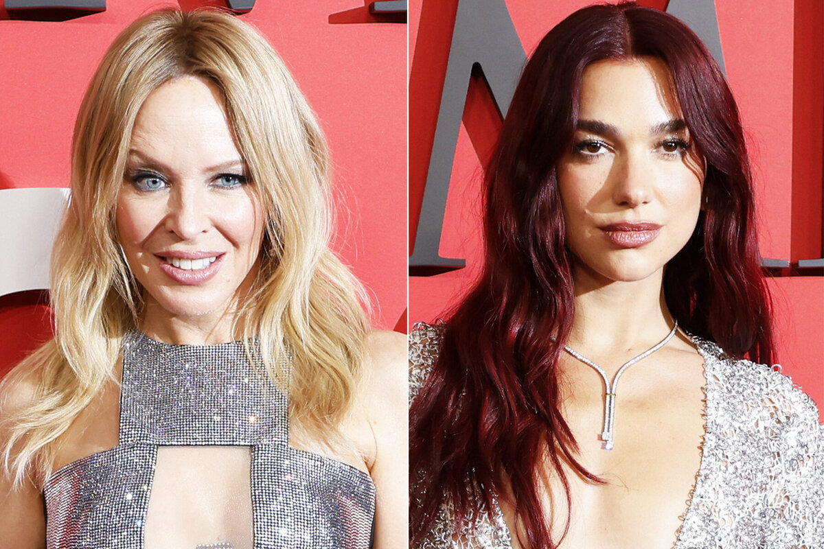     Кайли Миноуг в платье с экстремальным разрезом и Дуа Липа без бюстгальтера вышли в свет