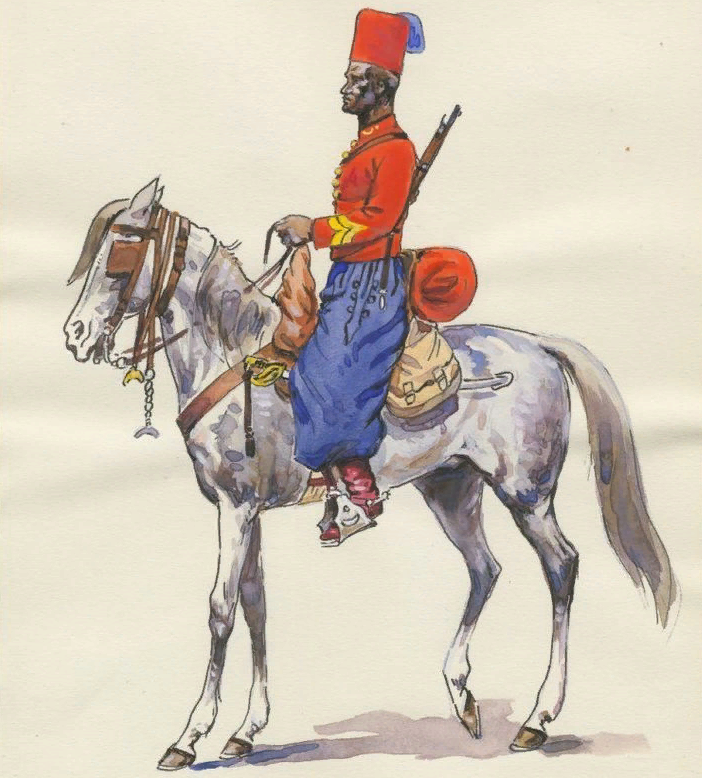 Алжирский кавалерист в XIX веке.