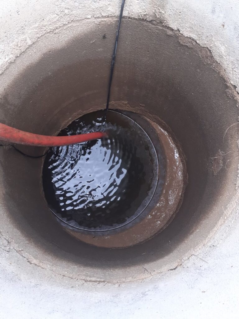 Смещение кольца в колодце
