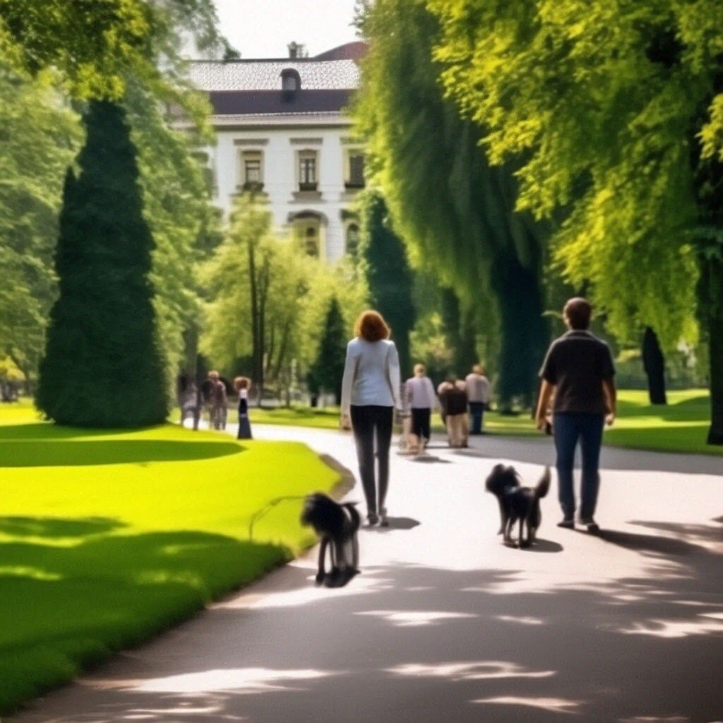 Собаки на прогулке