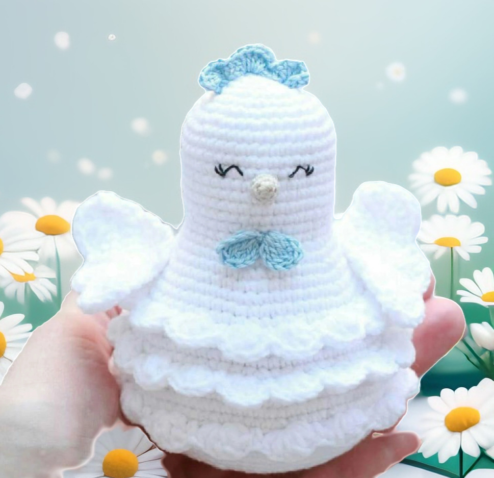 Вяжем пасхальную курочку крючком