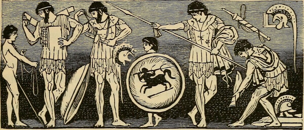 Воспитание в Спарте. Изображение из открытых источников.