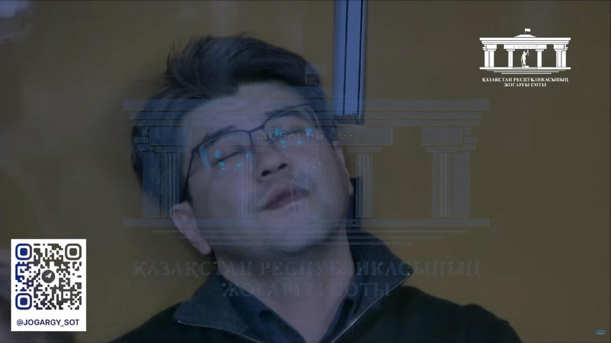 Бишимбаев на суде © Photo:Скриншот видео Верховный суд Казахстана YpuTube