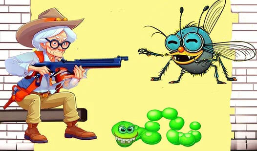 «Убей муху: бесконечная война» - увлекательная игра - аркада для детей и для взрослых. Развивает быстроту реакции и внимательность. Смешная озвучка, много уровней - идеальная игра, чтобы занять свободное время. Подробнее об этой игре, а также других играх тут: http://7-777.ru