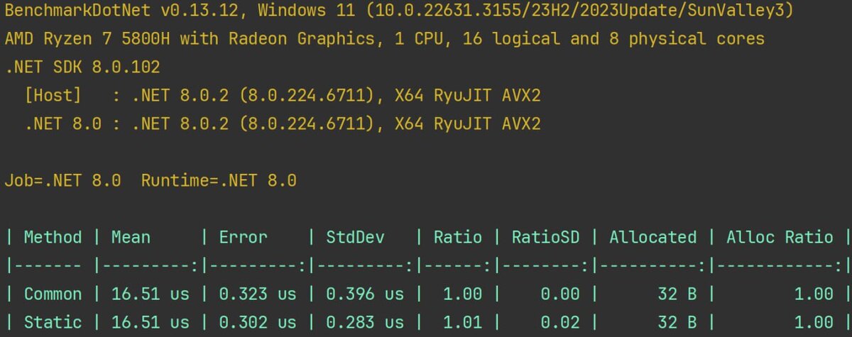Static Func or Action C#