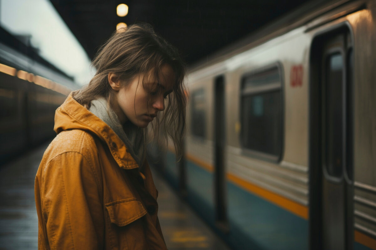 Девушка на вокзале Фото: freepik.com