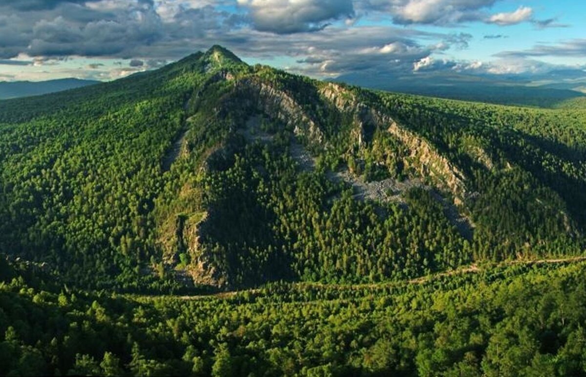 "Ural mountains, Russia, view from a ." - image created in Shedevrum