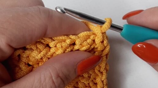 Самый простой способ обвязки края крючком #вязание #вязаниекрючком