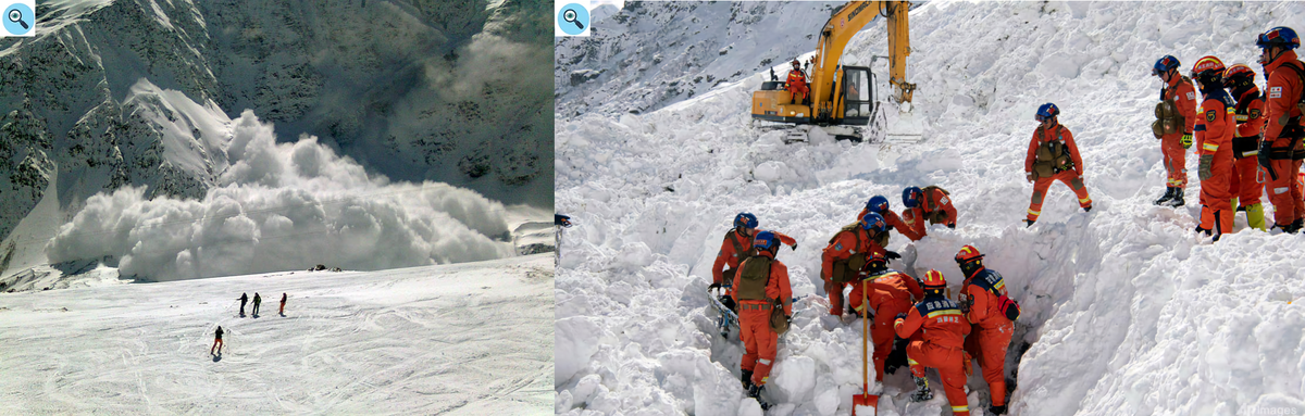 Фото Лавины в горах