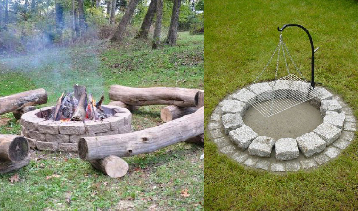 На ямы из блоков легче установить столешницу.