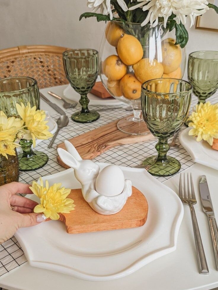Пасхальная сервировка с Пинтерест