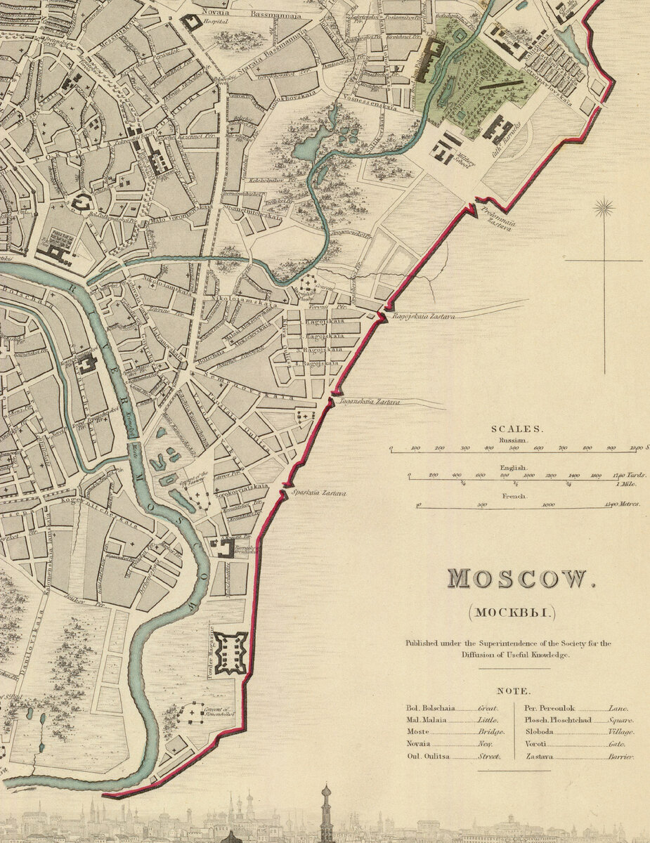 Фрагмент карты 1836г. (etomesto.ru)