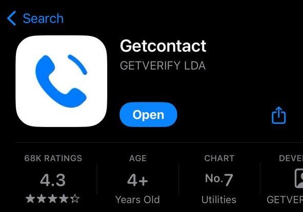 Приложение GetContact в магазине
