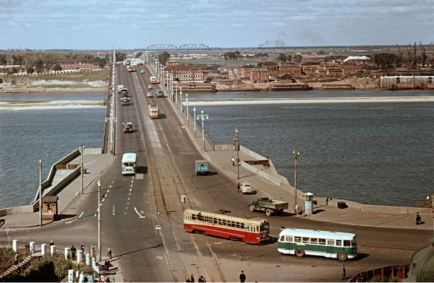 Город Горький (ныне Нижний Новгород) в конце 1950-х. Снимок С. Фридлянда