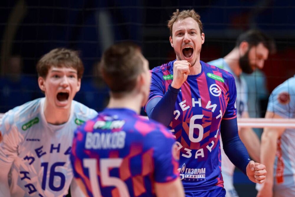    Со второй игры финала ВК "Зенит-Казань" - "Динамо" М (3:1). / Пресс-служба ВФВ