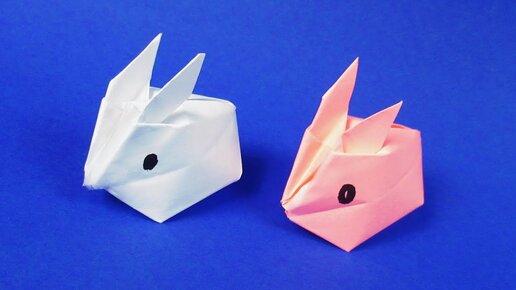 Оригами кролик из бумаги  Оригами игрушка кролик   origami rabbit