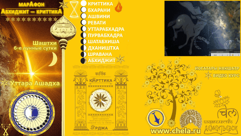 Марафон Абхиджит - Криттика - время перед полнолунием на Плеядах