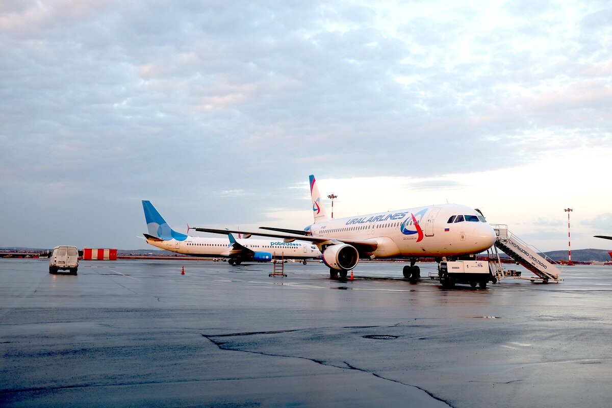 Самолеты Boeing и Airbus в российских компаниях 