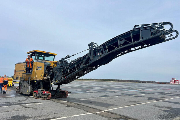    В Победилово благоустраивают авиационный перрон