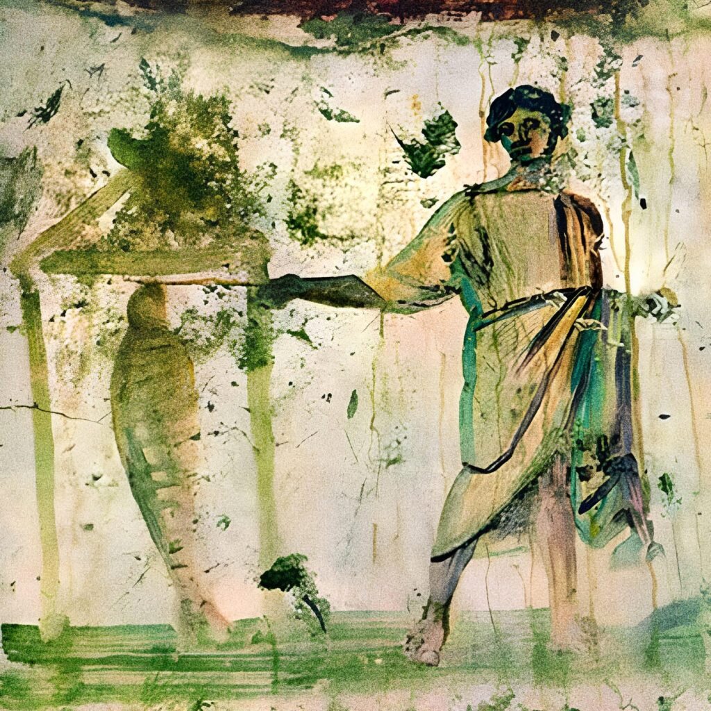 Фреска катакомб Петра и Марцеллина, IV в., Рим